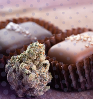 stock photo of thc chocolates